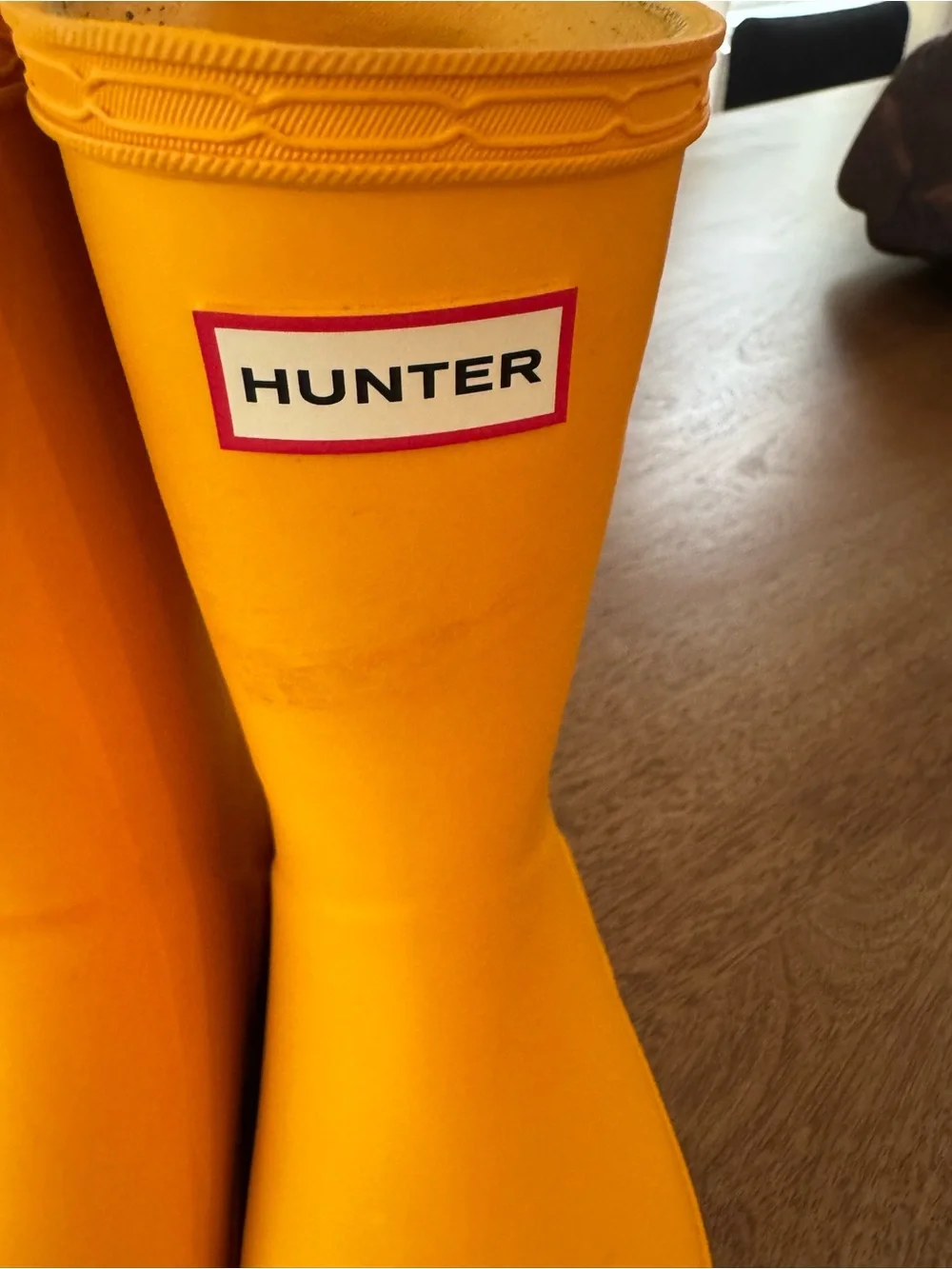 Hunter Bright Yellow Rain Boots